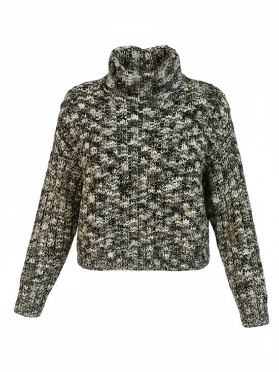 Black Tape_ Sweaters - Black Tape Chunky Knit Sweater Women Size M Cozy Textured Pullover Neutral Tones